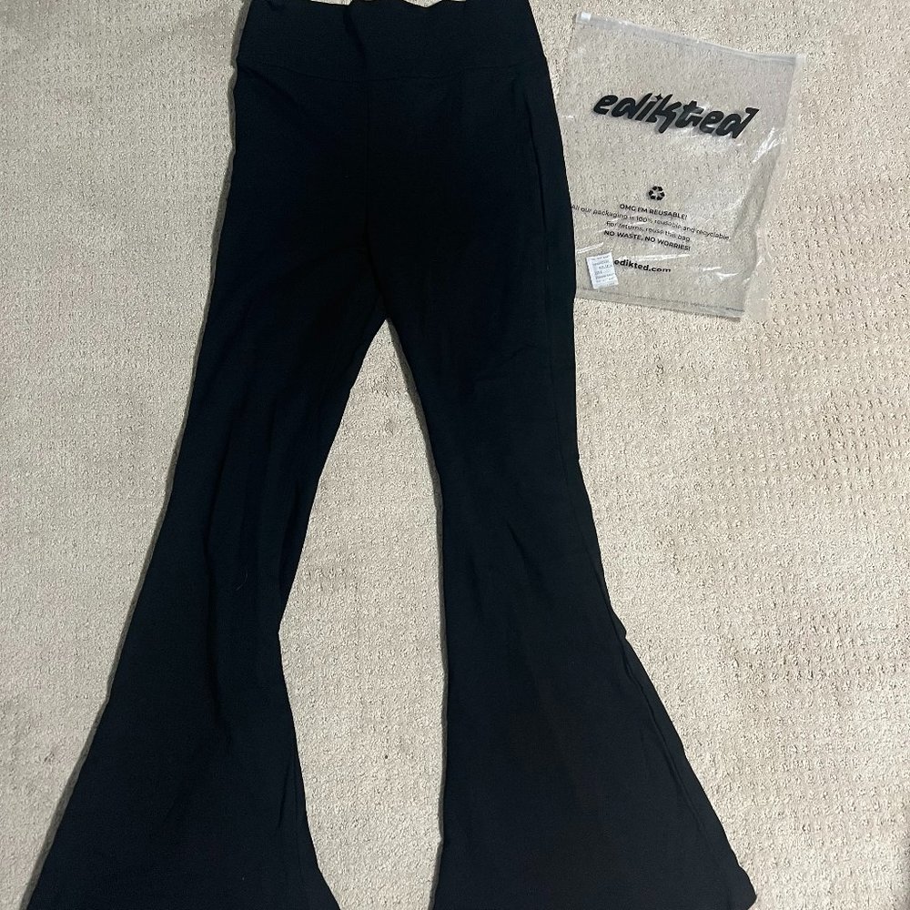 Womens Naomi Black Flared Leggings